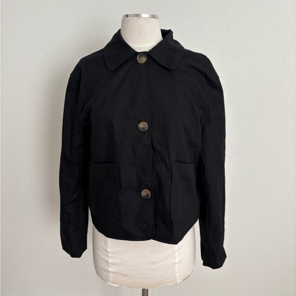 Classic Black Women's Utility Chore Jacket